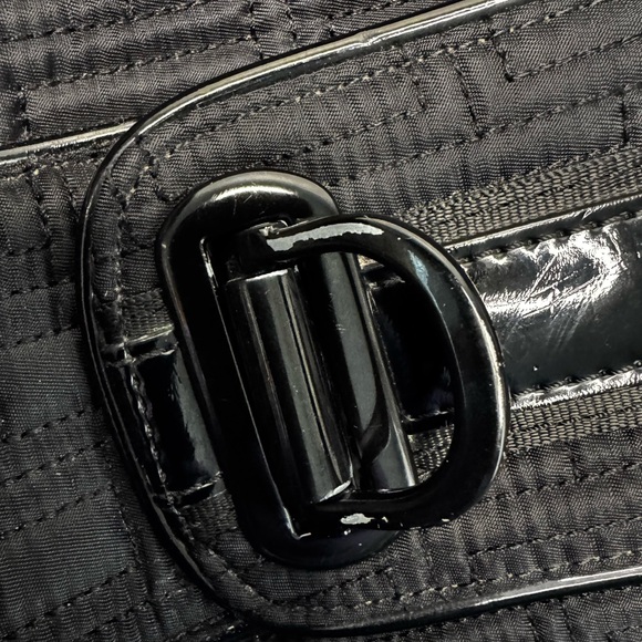 Vera Bradley Black Quilted Shoulder Handbag Tote Hobo Classic Travel - Picture 10 of 10